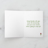 咲くハートの花-友情 カード (内部)