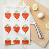 咲くハート キッチンタオル (四つ折り)