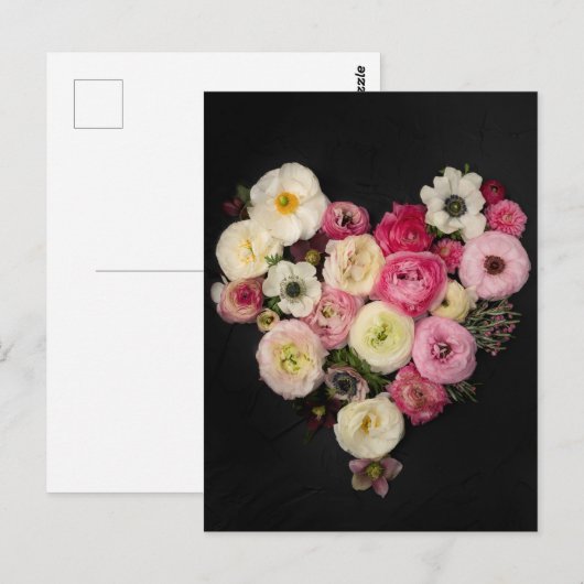 咲くハート ポストカード (正面/裏面)