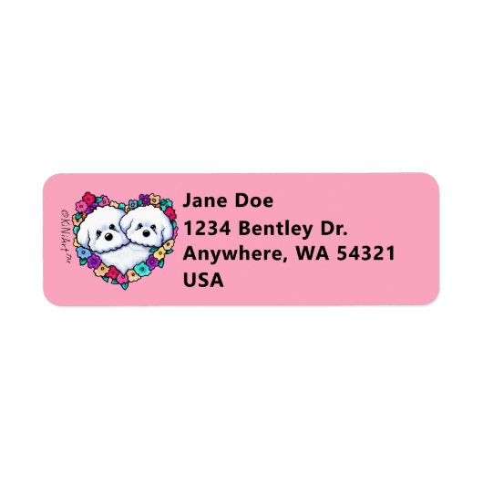 咲くハート ラベル (正面)