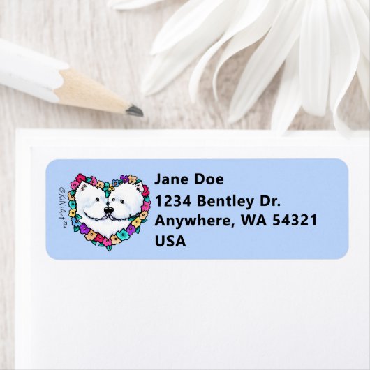 咲くハート ラベル (インサイチュ)