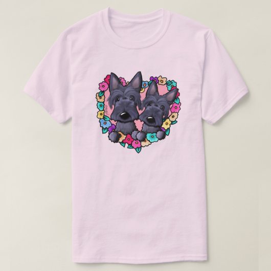 咲くハート Tシャツ (デザイン正面)