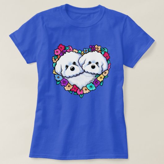 咲くハート Tシャツ (デザイン正面)