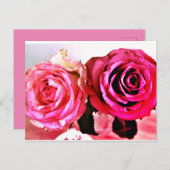 咲くバラ インビテーションポストカード (正面/裏面)