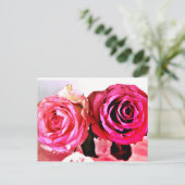 咲くバラ インビテーションポストカード (スタンド正面)