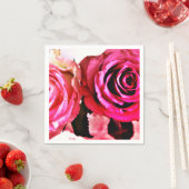 咲くバラ スタンダードカクテルナプキン (インサイチュ)