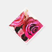 咲くバラ スタンダードカクテルナプキン (角)