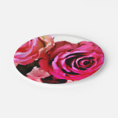 咲くバラ ペーパープレート (アングル)