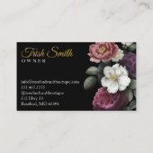 咲くバラ 名刺 (裏面)