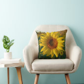 咲くヒマワリの枕 クッション (椅子)