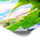 咲くヒマワリ ポスター (角)