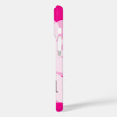 咲くピンクのデイジーの花カスタムのiPhone 16ケース Case-Mate iPhoneケース (裏面 / 左)