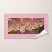 咲くピンクのユリ バスタオルセット (ハンドタオル)