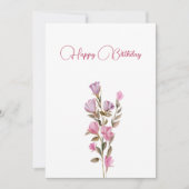 咲くピンク色の花 シーズンカード (正面)