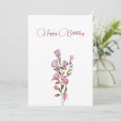 咲くピンク色の花 シーズンカード (スタンド正面)