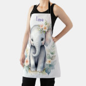 咲くベビー象 エプロン (インサイチュ)