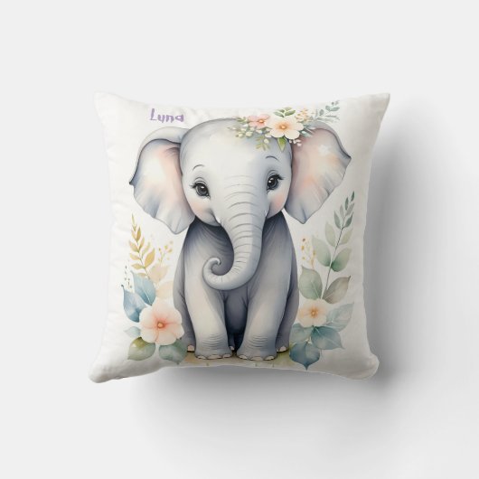 咲くベビー象 クッション (裏面)