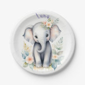 咲くベビー象 ペーパープレート (正面)