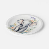 咲くベビー象 ペーパープレート (アングル)