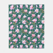 咲くホオノキ フリースブランケット (正面)