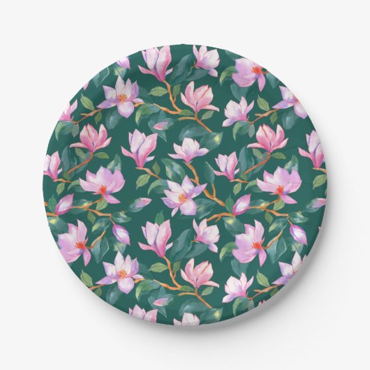 咲くホオノキ ペーパープレート (正面)