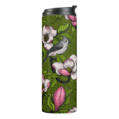 咲くマグノリアとタイトマウスの鳥2 タンブラー (回転左)