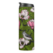 咲くマグノリアとタイトマウスの鳥2 タンブラー (回転右)