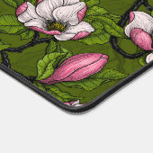咲くマグノリアとタイトマウスの鳥2 デスクマット (コーナー)