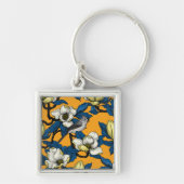 咲くマグノリアとタイトマウスの鳥3 キーホルダー (正面)