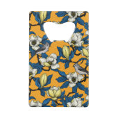 咲くマグノリアとタイトマウスの鳥3 クレジットカード栓抜き (裏面)