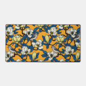 咲くマグノリアとタイトマウスの鳥3 デスクマット (正面)