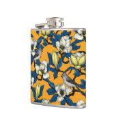 咲くマグノリアとタイトマウスの鳥3 フラスク (左)