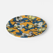 咲くマグノリアとタイトマウスの鳥3 ペーパープレート (アングル)