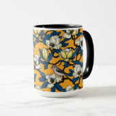 咲くマグノリアとタイトマウスの鳥3 マグカップ (正面右)