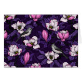 咲くマグノリアとタイトマウスの鳥4 (正面横)