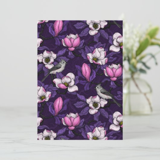 咲くマグノリアとタイトマウスの鳥4 (スタンド正面)