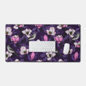 咲くマグノリアとタイトマウスの鳥4 デスクマット (キーボード&マウス)