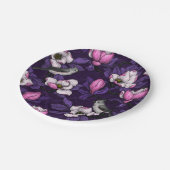 咲くマグノリアとタイトマウスの鳥4 ペーパープレート (アングル)