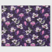 咲くマグノリアとタイトマウスの鳥4 ラッピングペーパー (フラット)