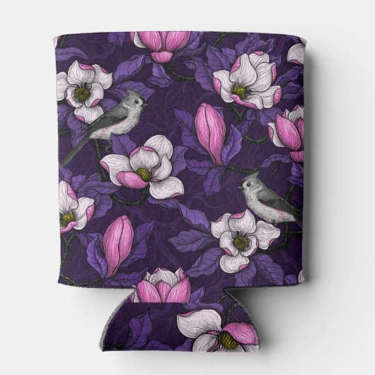 咲くマグノリアとタイトマウスの鳥4 缶クーラー