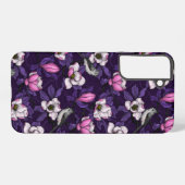 咲くマグノリアとタイトマウスの鳥4 SAMSUNG GALAXYケース (裏面横)