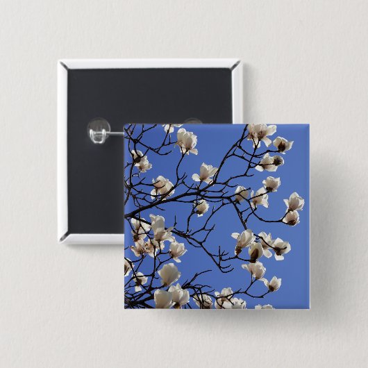 咲くマグノリア 缶バッジ (正面&裏面)