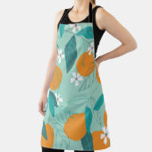 咲くミカン葉、ヴィンテージアート。 エプロン (インサイチュ)