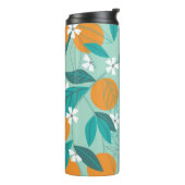 咲くミカン葉、ヴィンテージアート。 タンブラー (回転左)