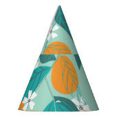 咲くミカン葉、ヴィンテージアート。 パーティーハット (左)