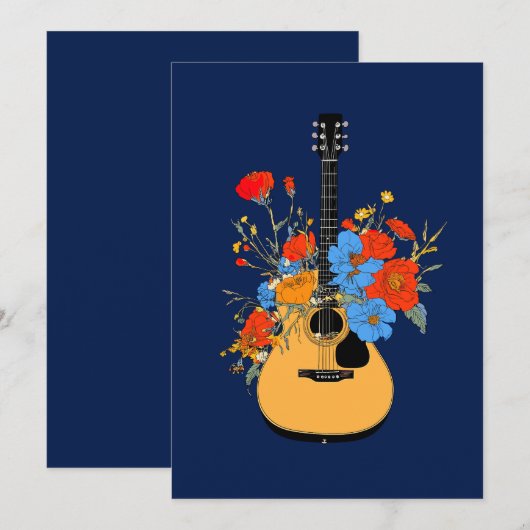 咲くメロディー 招待状 (正面/裏面)