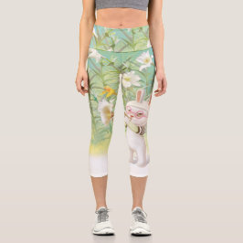 咲くユリ カプリレギンス