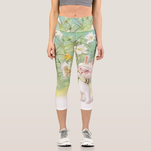 咲くユリ カプリレギンス (正面)