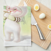 咲くユリ キッチンタオル (四つ折り)