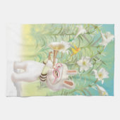 咲くユリ キッチンタオル (横)